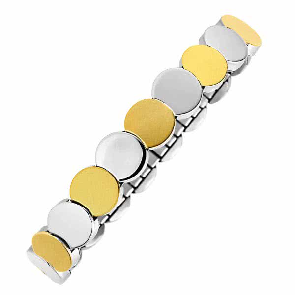 Flexi bracelet bicolour Plain Disc