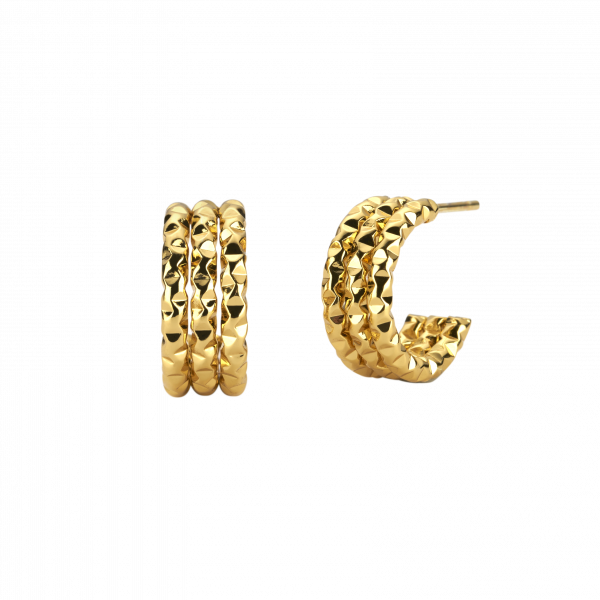 Creolen Hammered Glow – Gold