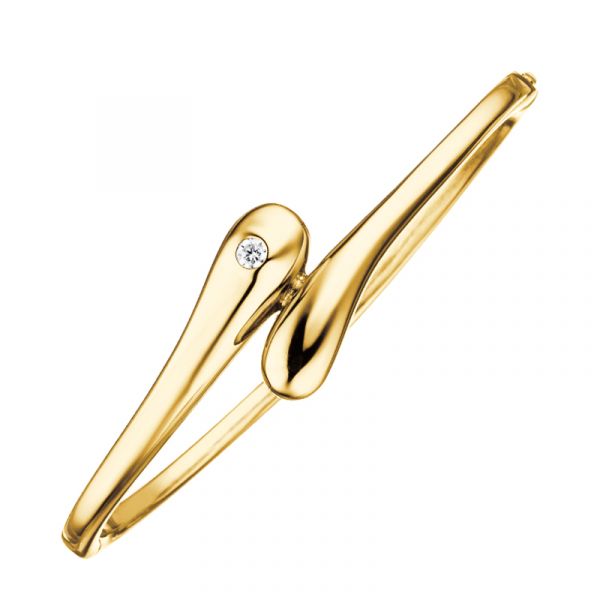 Armreif Water Drop - goldfarben