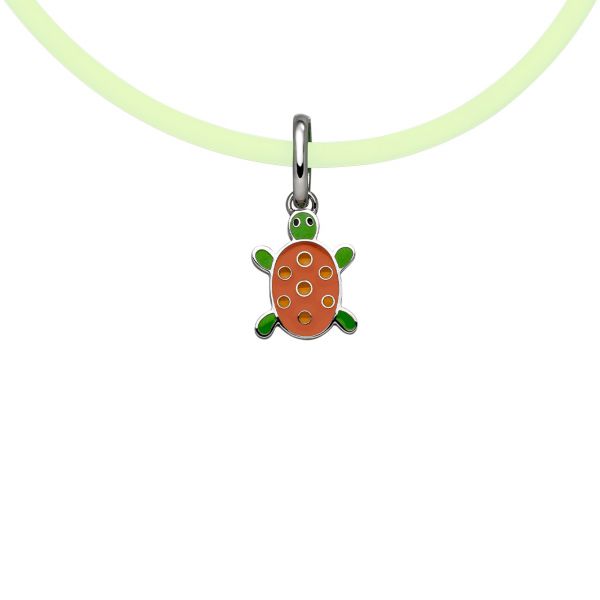 Magnetic pendant turtle stainless steel for necklaces and bracelets