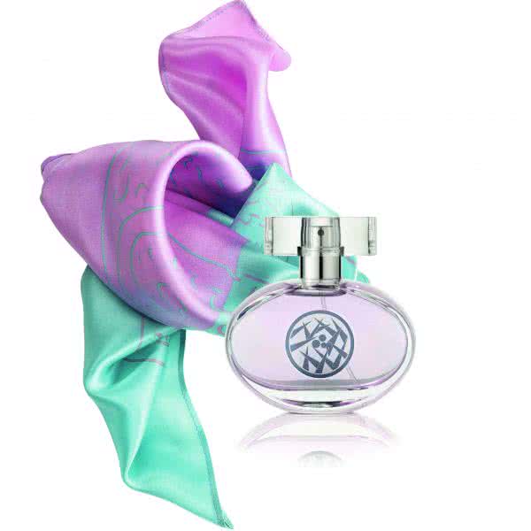 Seidentuch rosa, hellblau 53x53 cm + D05