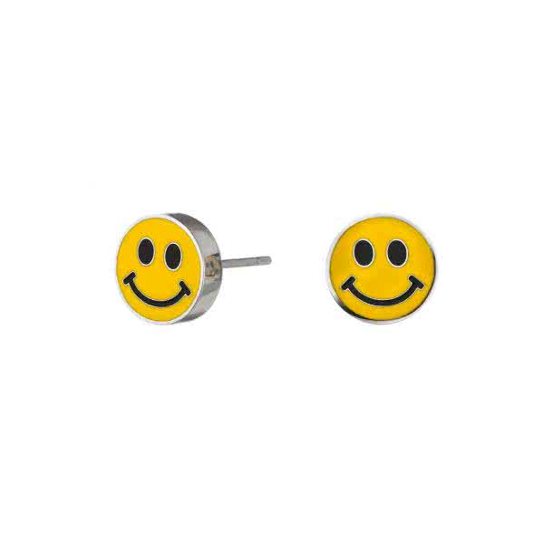 Magnetic stud earrings Smiley