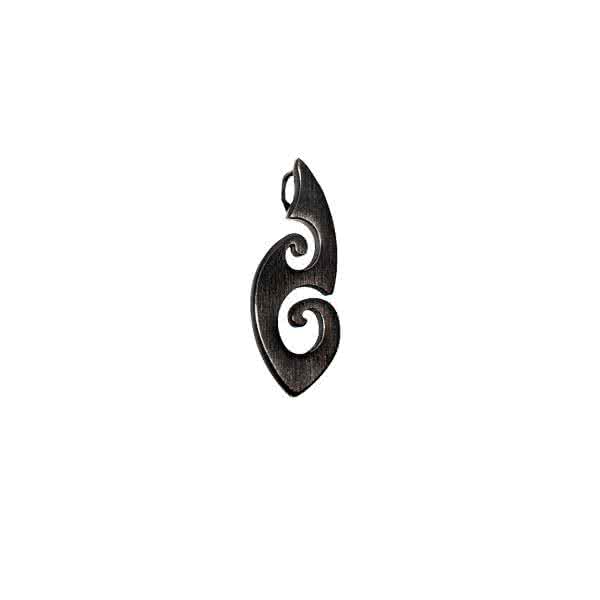 Magnetic Pendant "Maori Hei-Matau" black