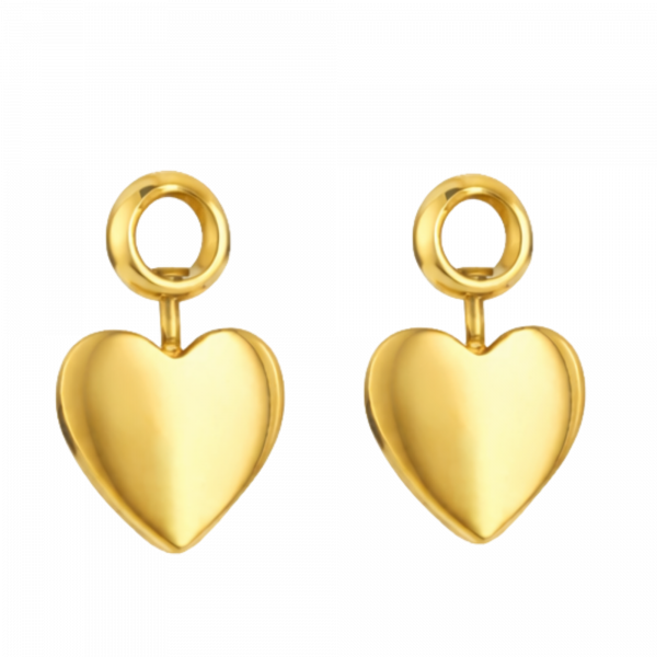 Pendentif cœur pour boucles d’oreilles