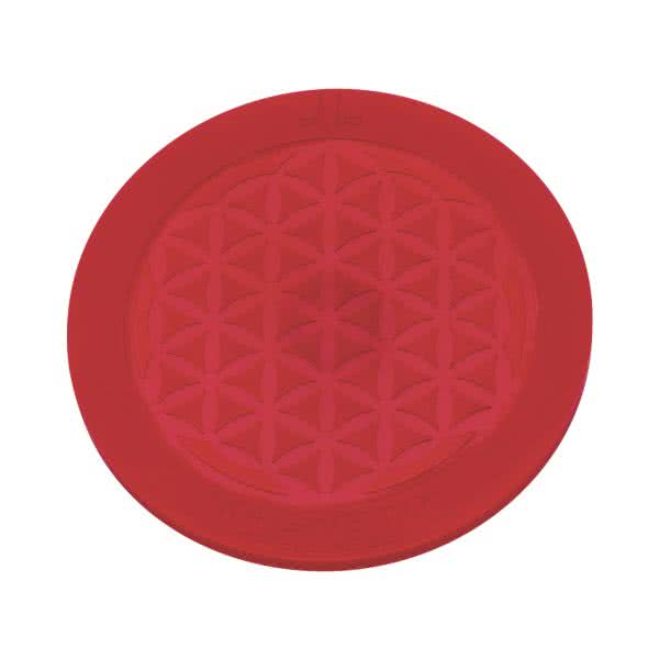 Magnetic coaster made of silicone in Chakra colours