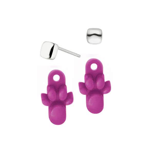 Magnet-Ohrstecker + Ohrschmuck-Zusatz aus Silikon