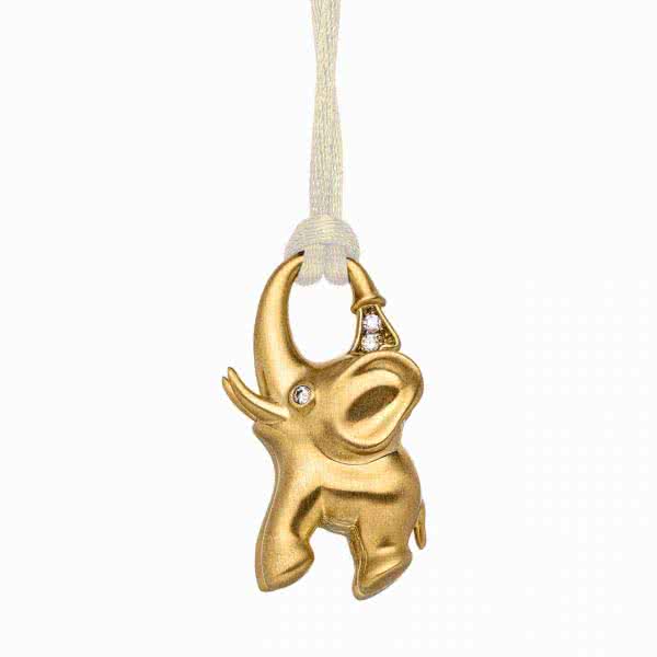Magnet Pendant, gold coloured elephant, big