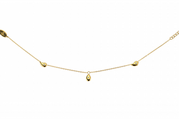 Fußkette Golden Drops