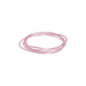 Pink cord - textile necklace