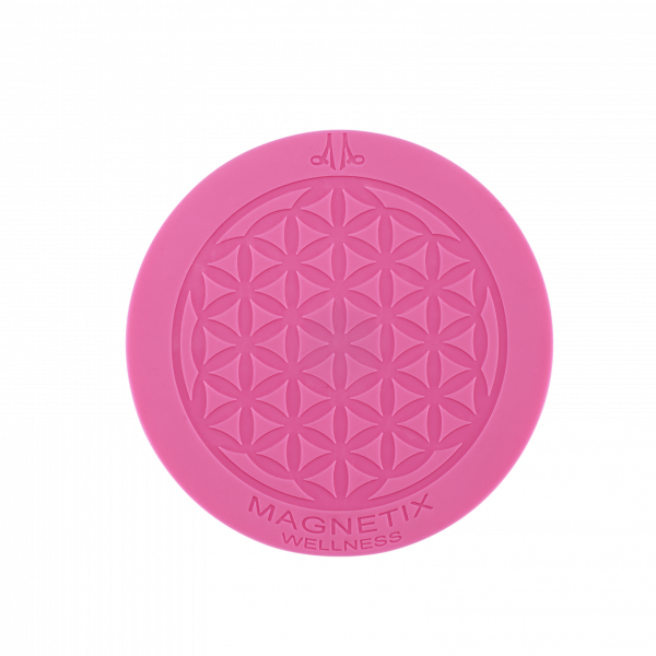 Dessous de verre magnétique Fleur de vie – Rose