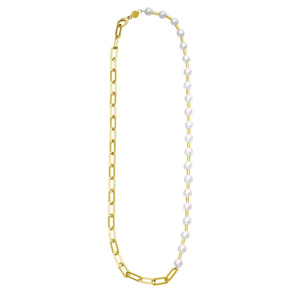 Magnetgliederkette Perlen goldfarben