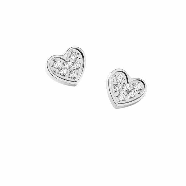 Magnetic stud earrings heart