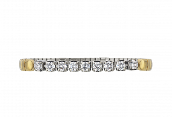Flexi tennis bracelet Brilliant Elegance – gold