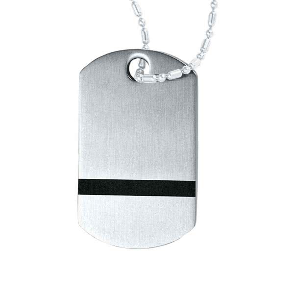Kettenanhänger Pure Edelstahl schwarz