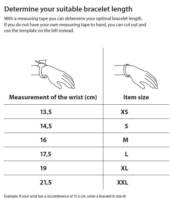 WristBend Sizing Guide