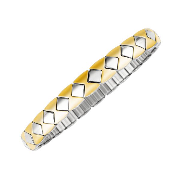 Flexi Magnet-Armband Carré mit geometrischen Formen