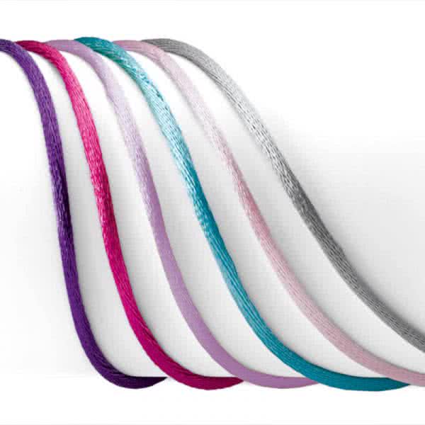 Textile ribbon set with 6 colours