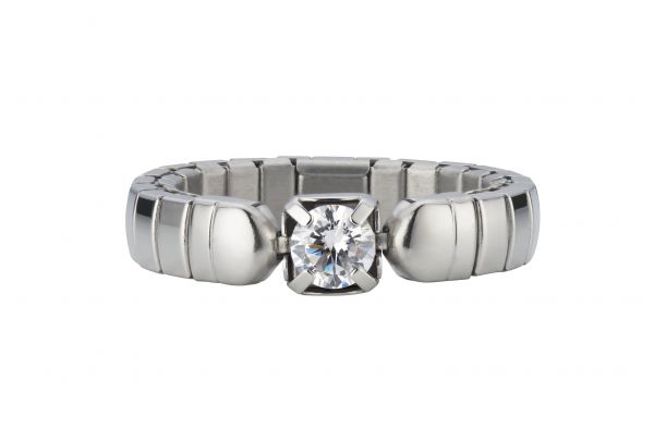 Flexi-Ring Brilliant Elegance – Silber