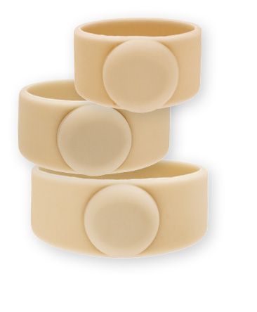Bagues d'orteils magnétiques – lot de 3 en silicone