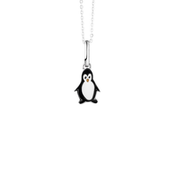 Magnetisk hängsmycke pingvin rostfritt stål för halsband och armband