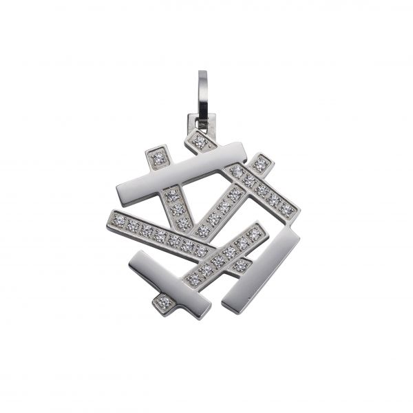 Anhänger Geometric Sparkle – Silber