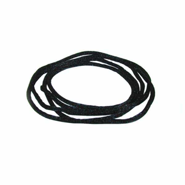 Black cord - textile necklace