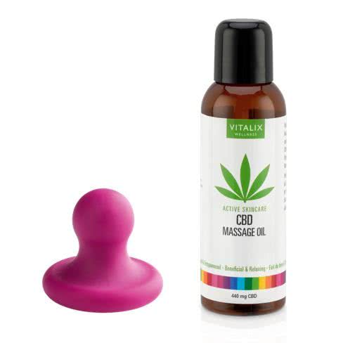 Hieronta-setti: CBD hieronta-öljy & hieronta-magneetti