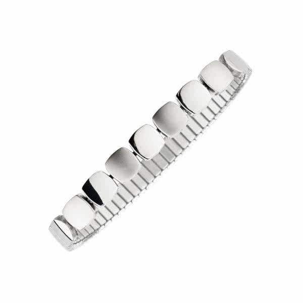 Flexi Magnetarmband Cubic Design – silver